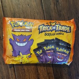 Pokemon Trick or Trade Booster Bundle with Orange and Purple